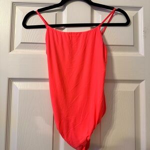 Aerie coral pink smoothez bodysuit